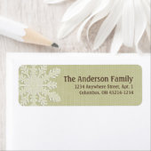 Kerstmis 9: Snowflake 5 Return Address Labels (Insitu)
