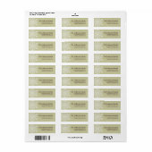 Kerstmis 9: Snowflake 5 Return Address Labels (Full Sheet)
