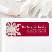Kerstmis 9: Snowflake 5e Return Address Labels (Insitu)