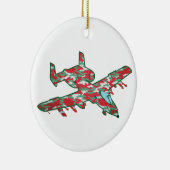 Kerstmis A-10 Warthog Keramisch Ornament (Rechts)