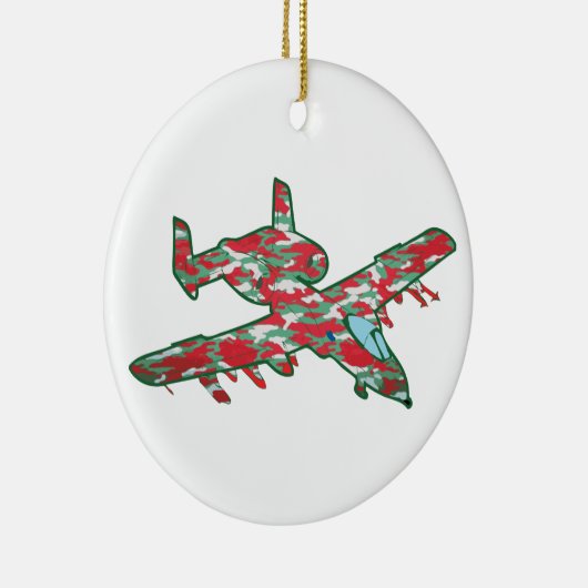 Kerstmis A-10 Warthog Keramisch Ornament (Rechts)