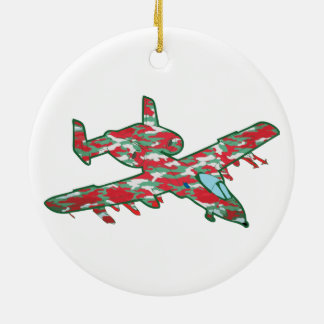 Kerstmis A-10 Warthog Keramisch Ornament