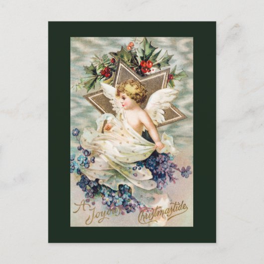 Kerstmis a Joyous Christmastide Feestdagenkaart (Voorkant)