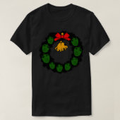 Kerstmis A Wreath A Franklin T-shirt (Design voorkant)
