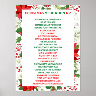 Kerstmis a-z poster