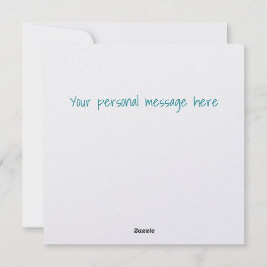 Kerstmis aan zee feestdagenkaart (Achterkant)