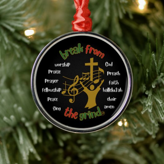 Kerstmis Aanbiddingsornament Metalen Ornament (Boom)