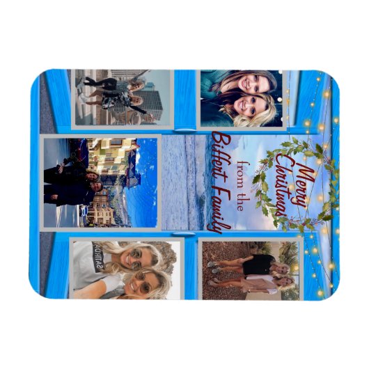 Kerstmis Aangepast Magneet (Horizontaal)