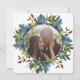 Kerstmis - Aangepaste Blauwe Blauwe Blauwe Blauwe  Feestdagenkaart