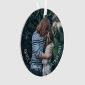 Kerstmis - Aangepaste foto Ontwerp uw eigen Ornament (voorkant)