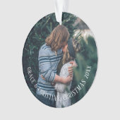 Kerstmis - Aangepaste foto Ontwerp uw eigen Ornament (voorkant)