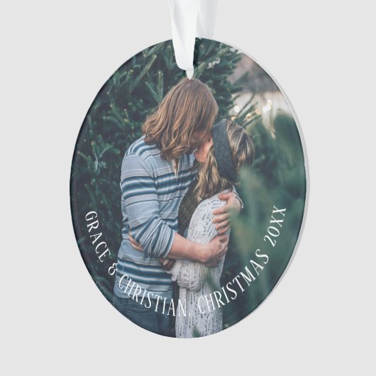 Kerstmis - Aangepaste foto Ontwerp uw eigen Ornament (voorkant)
