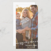 Kerstmis Aangepaste Fotokaart Feestdagenkaart (Voorkant / Achterkant)