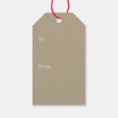 Kerstmis Aangepaste foto's en groeten Cadeaulabel (Achterkant)