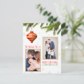Kerstmis Aangepaste Foto's Feestdagenkaart (Staand voorkant)
