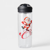 Kerstmis Aangepaste Naam Cadeau voor vrouw Prettig Waterfles (Voorkant)