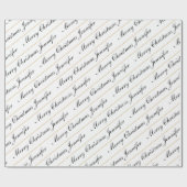 Kerstmis Aangepaste Naam Chic Persoonlijk Cadeaupapier (Vlak)