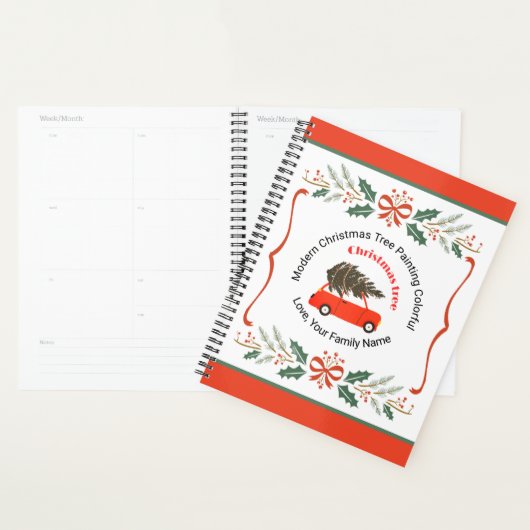 Kerstmis Aangepaste Tekst Persoonlijke Vakantie On Planner (Display)