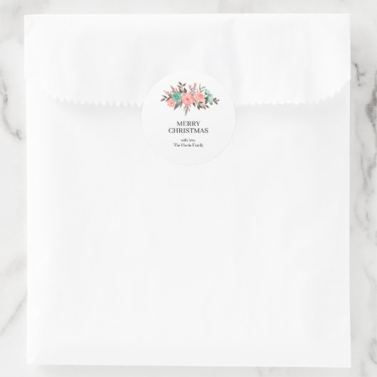 Kerstmis Aangepaste Tekst Stickers Rol (Tas)