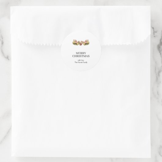 Kerstmis Aangepaste Tekst Stickers Rol (Tas)