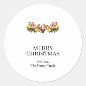 Kerstmis Aangepaste Tekst Stickers Rol (Voorkant)