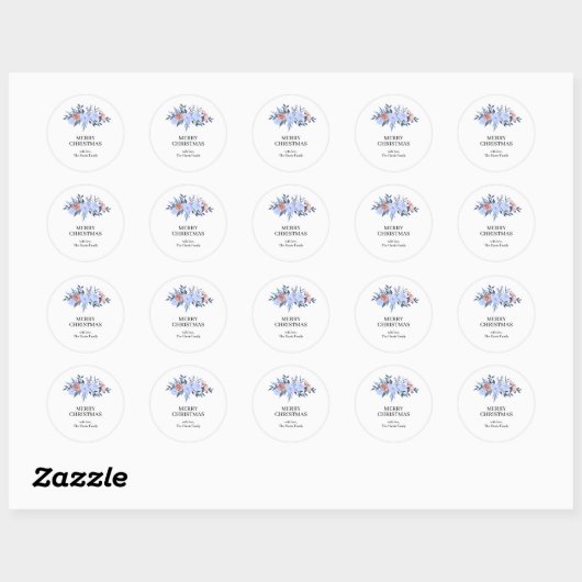 Kerstmis Aangepaste Tekst Stickers Rol (Vel)