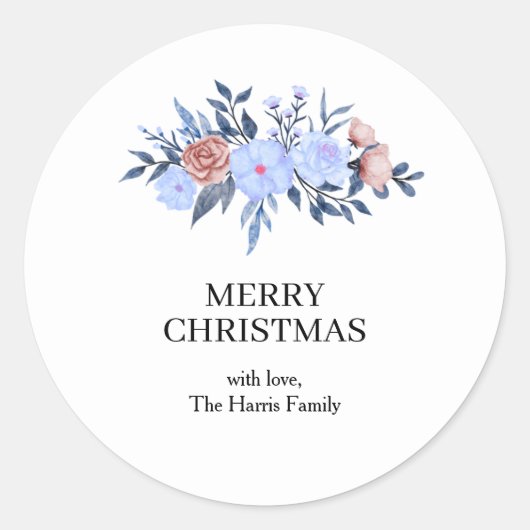 Kerstmis Aangepaste Tekst Stickers Rol (Voorkant)