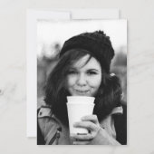 Kerstmis aangepaste vakantie twee zijfotokaart feestdagenkaart (Achterkant)