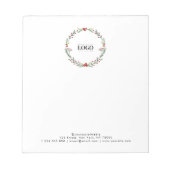 Kerstmis - aangepaste zakelijke Logo - Eenvoudig Notitieblok (Voorkant)