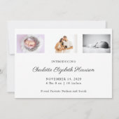 Kerstmis Aankondiging Foto Holiday Kaart (Achterkant)