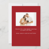 Kerstmis Aankondiging Foto Holiday Kaart (Achterkant)
