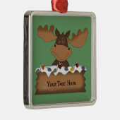 Kerstmis (aanpasbaar) metalen ornament (Rechts)