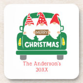 kerstmis aanpassen aan kerstcadeaus bier onderzetter (Voorkant)