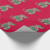 Kerstmis Aap Kabouter Inpakpapier (Hoek)