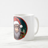 Kerstmis aap koffiemok (Voorkant rechts)