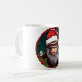 Kerstmis aap koffiemok (Voorkant links)
