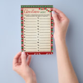 Kerstmis ABC-spel lelijke trui kaart (Hand)