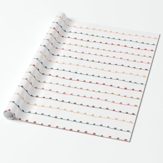Kerstmis | ABSTRACT | Patroon | Minimale omloop Cadeaupapier (Uitgerold)