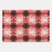 Kerstmis Abstracte rode groene elegante Floral Inpakpapier Vel (Voorkant 2)