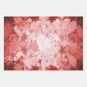 Kerstmis Abstracte rode groene elegante Floral Inpakpapier Vel (Voorkant)