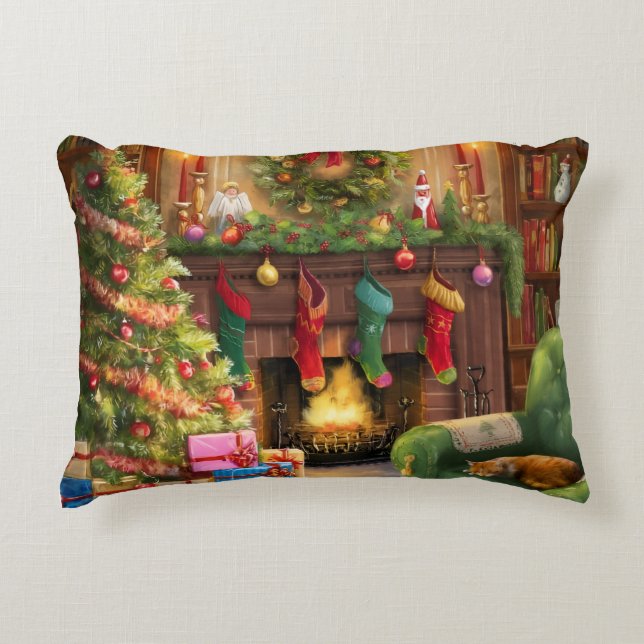 Kerstmis Accent Kussen (Voorkant)