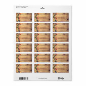 Kerstmis achtergrond met lichten etiket (Full Sheet)