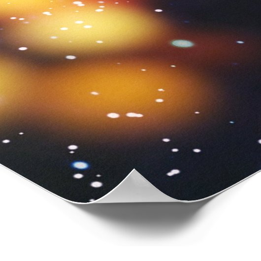 Kerstmis achtergrond: vakantie glitter. poster (Hoek)