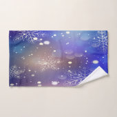 Kerstmis: achtergrond van Snowflake Bad Handdoek (Handdoek)