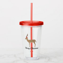 Kerstmis Acryl Drinkbeker