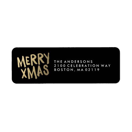 Kerstmis | Adresetiket van de Vakantie Etiket