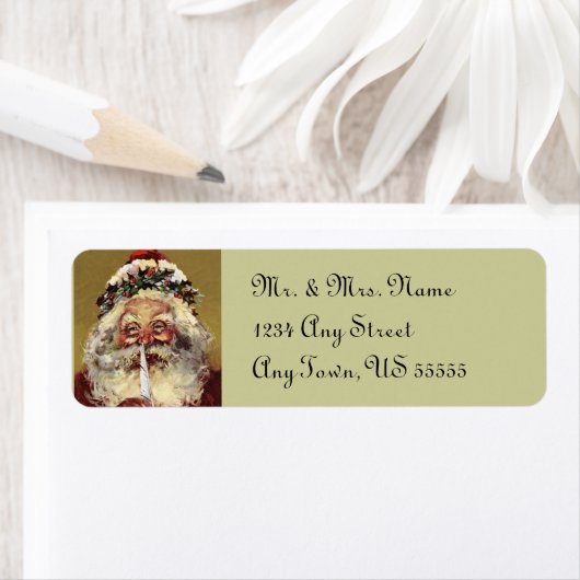 Kerstmis Adresetiketten Etiket (Insitu)