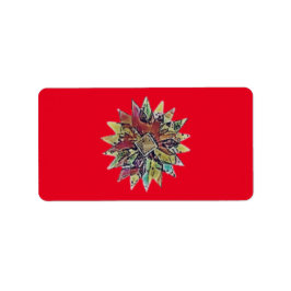 KERSTMIS Adresetiketten seizoensgebonden groeten Etiket