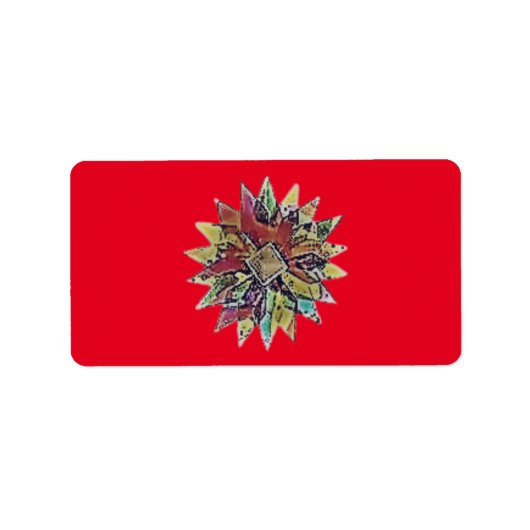 KERSTMIS Adresetiketten seizoensgebonden groeten Etiket (Voorkant)