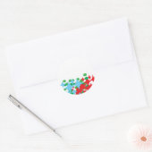 Kerstmis - Adreslabel Ronde Sticker (Envelop)